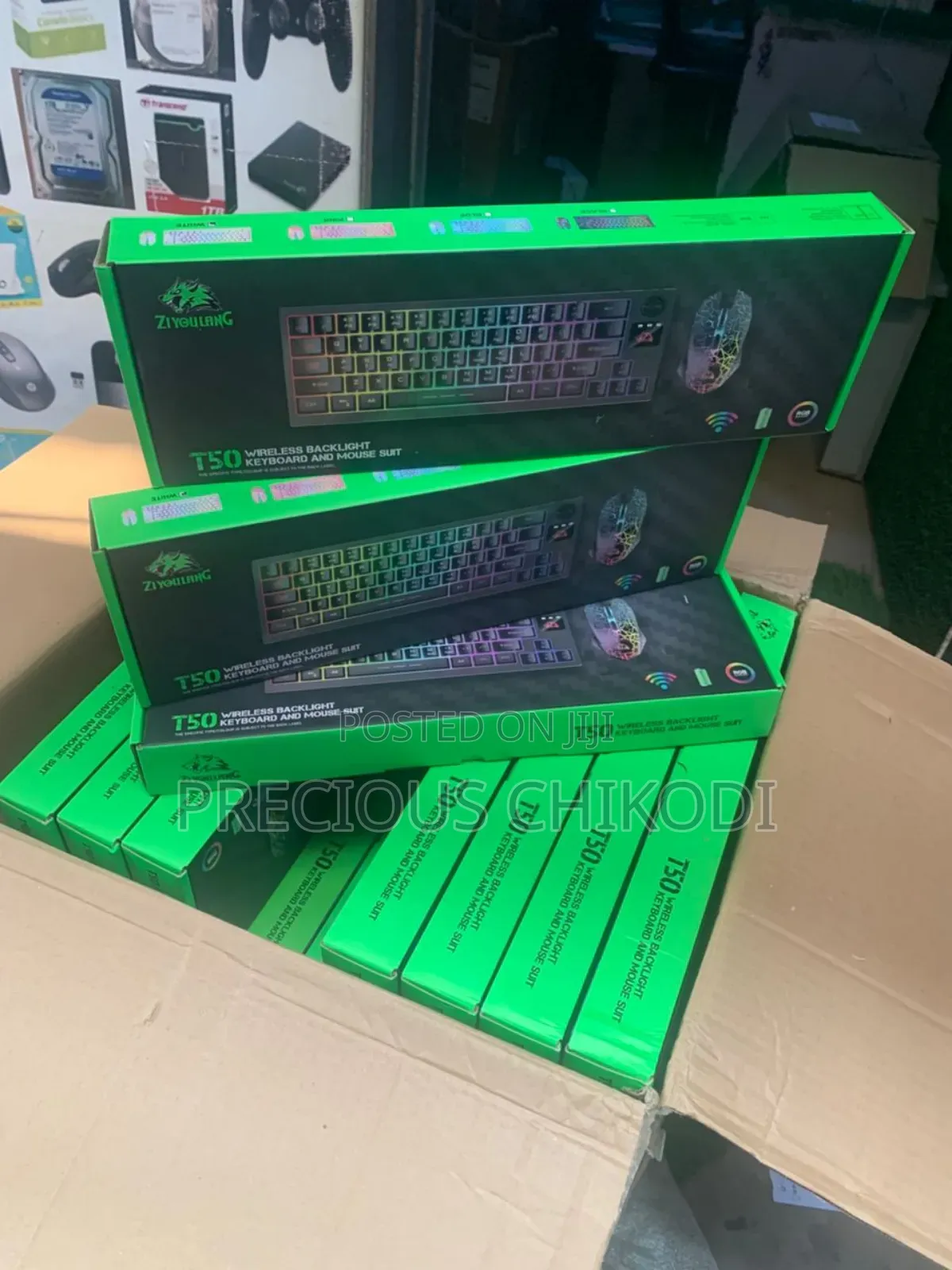 Ziyoulang T50 Wireless Gaming Keyboard and Mouse Suit