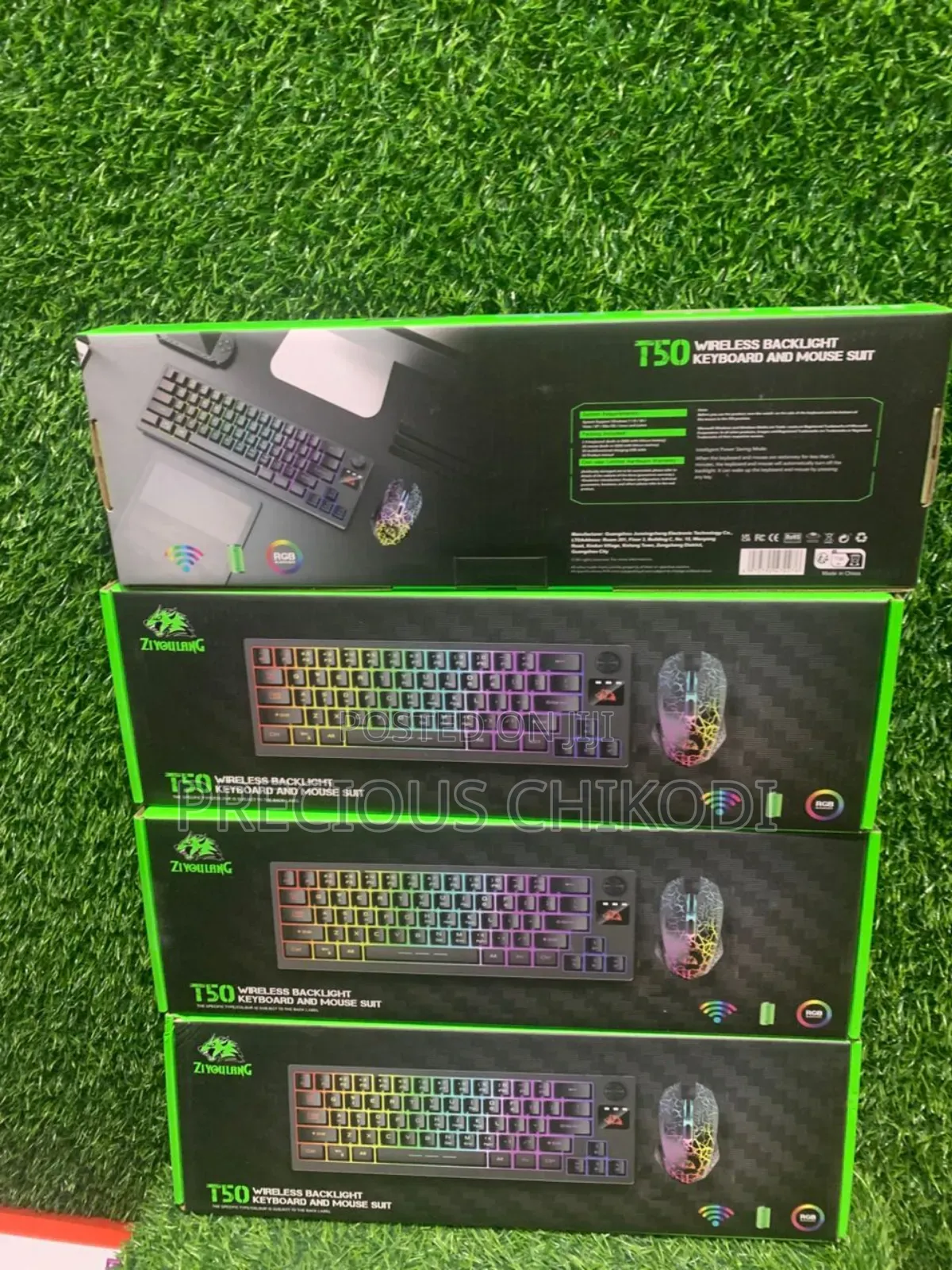 Ziyoulang T50 Wireless Gaming Keyboard and Mouse Suit