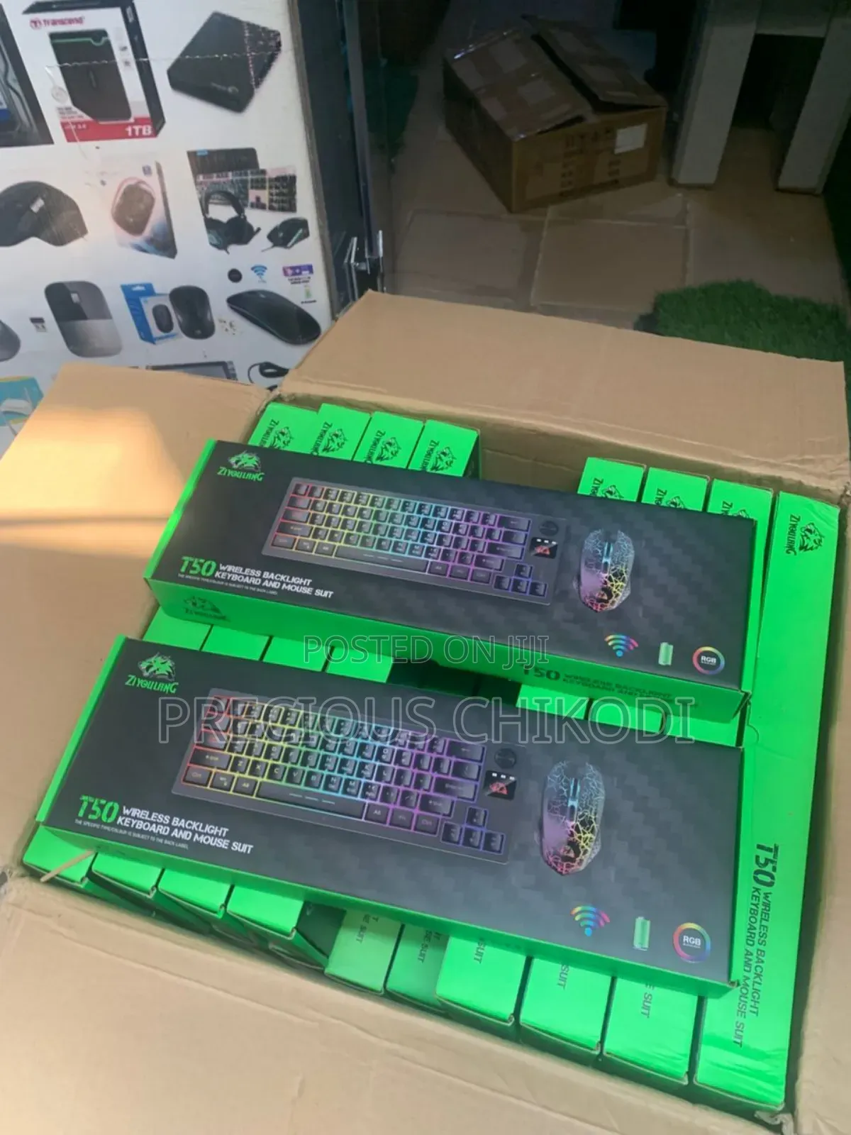 Ziyoulang T50 Wireless Gaming Keyboard and Mouse Suit