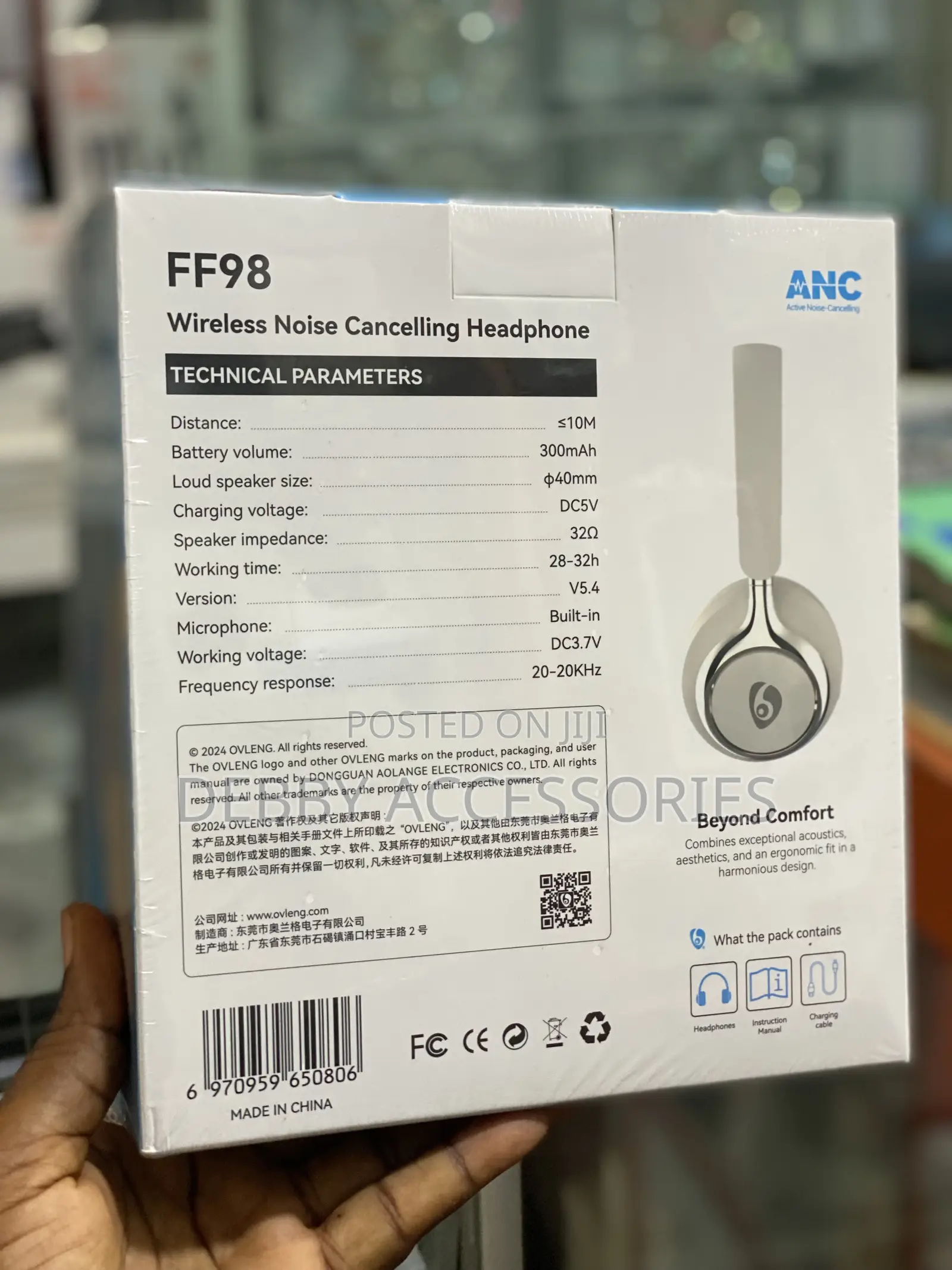 Ovleng Innate Voice Wireless Headphone (Active Noise Cancellation)
