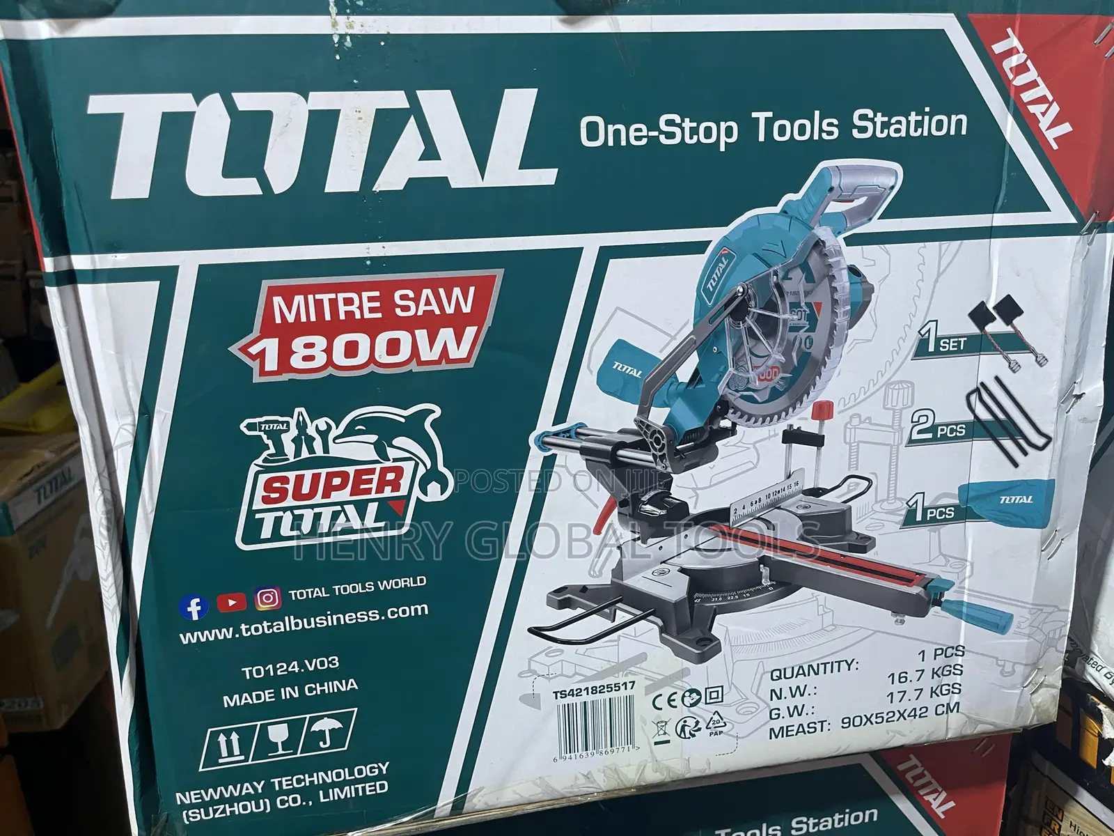 1800w Total Industrial Sliding Mitre Saw Machine