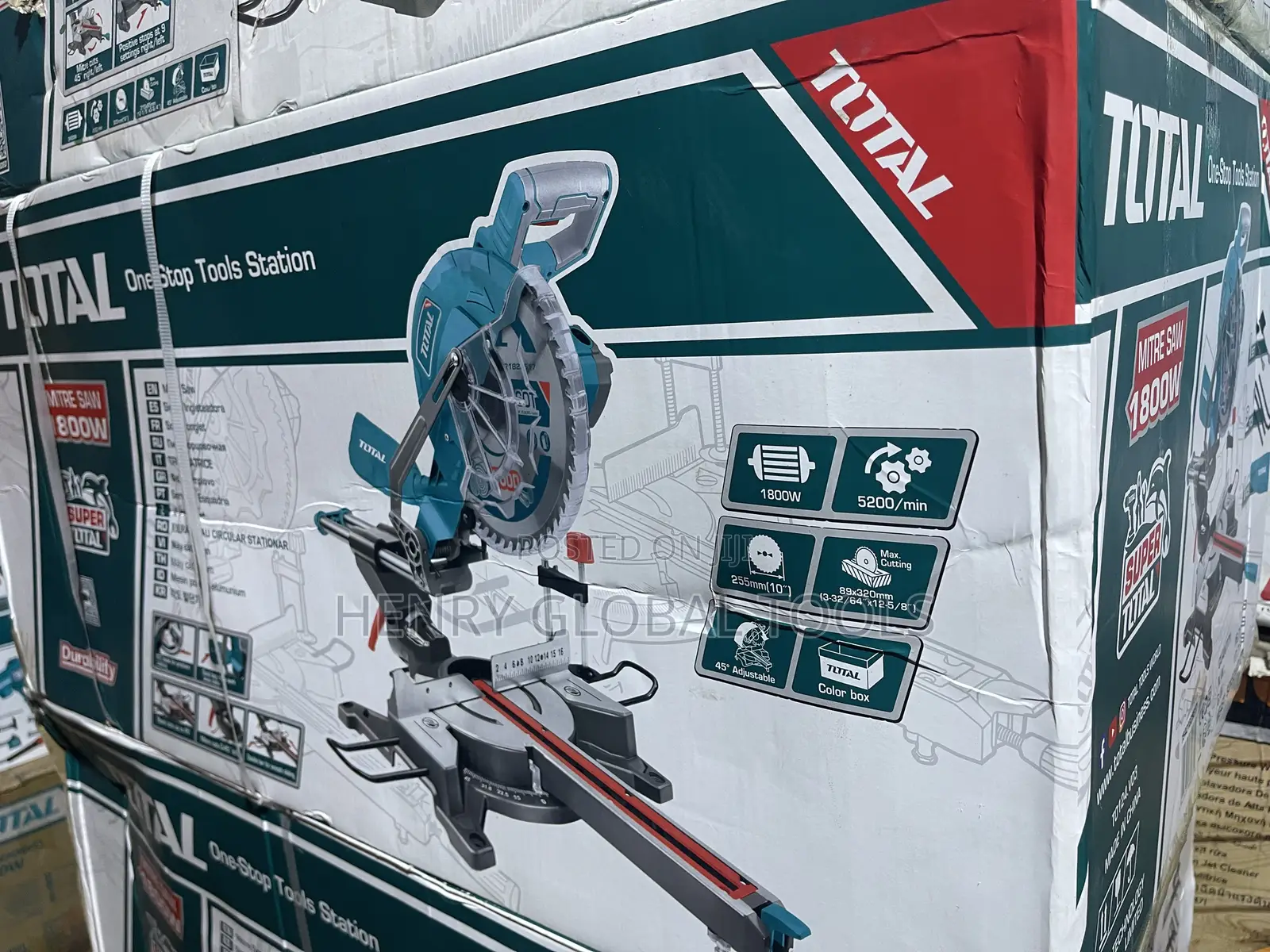1800w Total Industrial Sliding Mitre Saw Machine