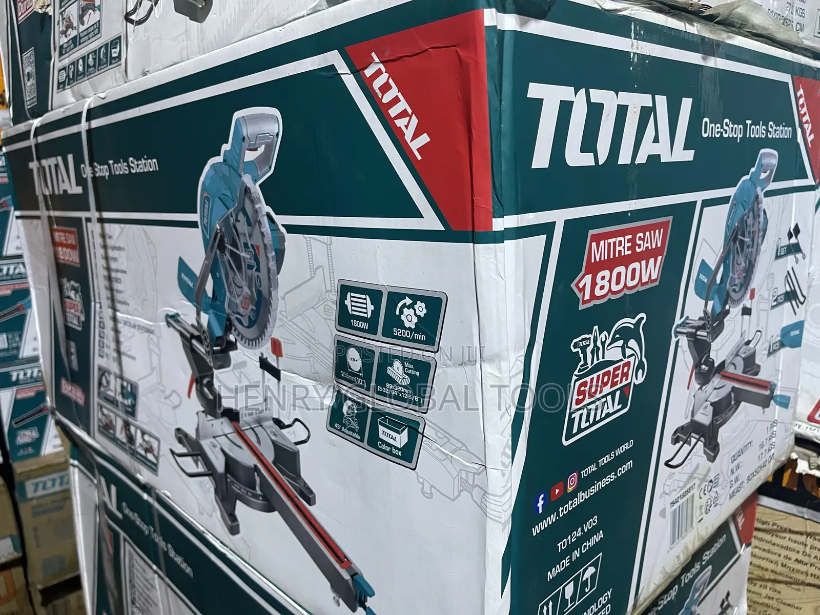 1800w Total Industrial Sliding Mitre Saw Machine