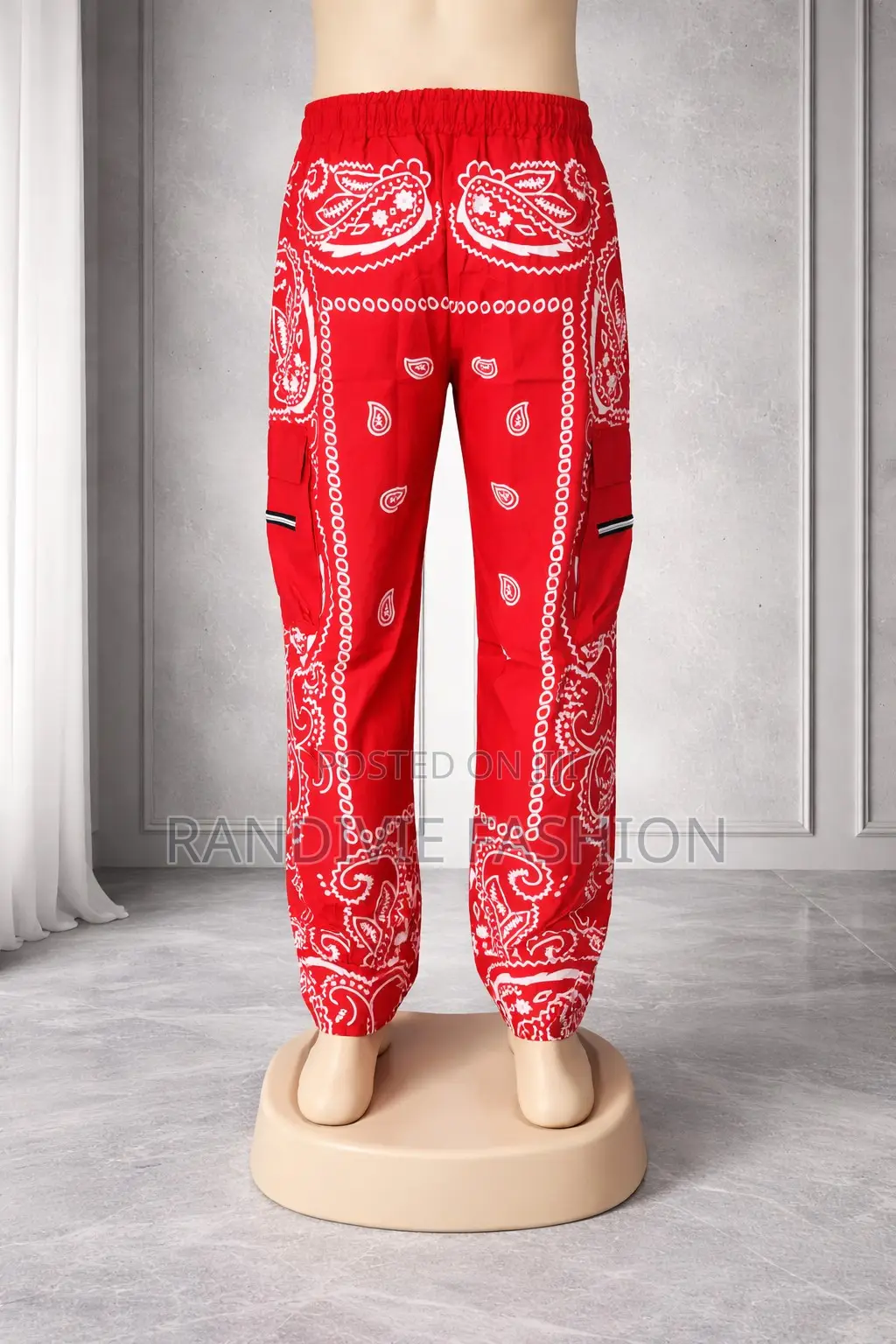 African Lion Cargo Trousers [Red]