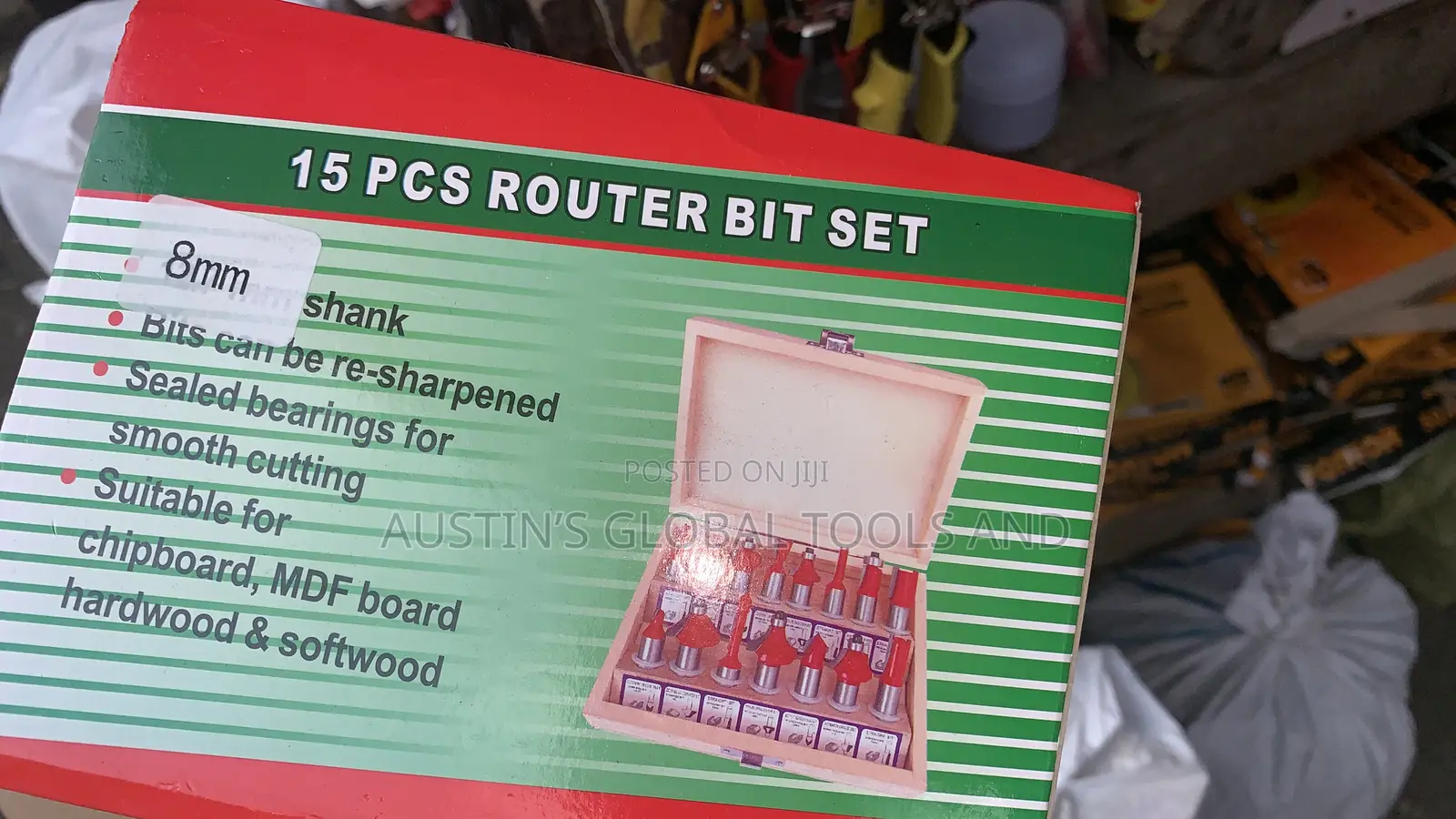 Router Bit Set 15pics 8mm