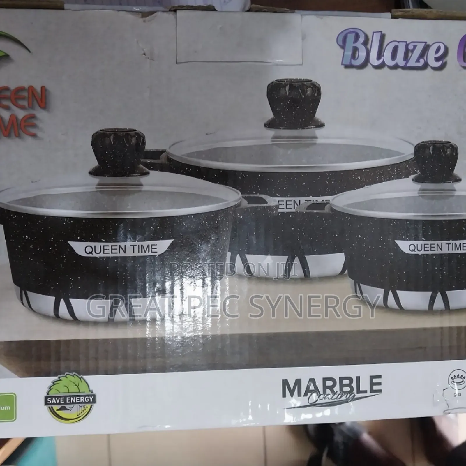 3 Sets of Granite Cookware Set