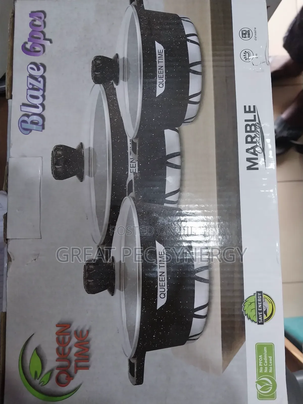 3 Sets of Granite Cookware Set