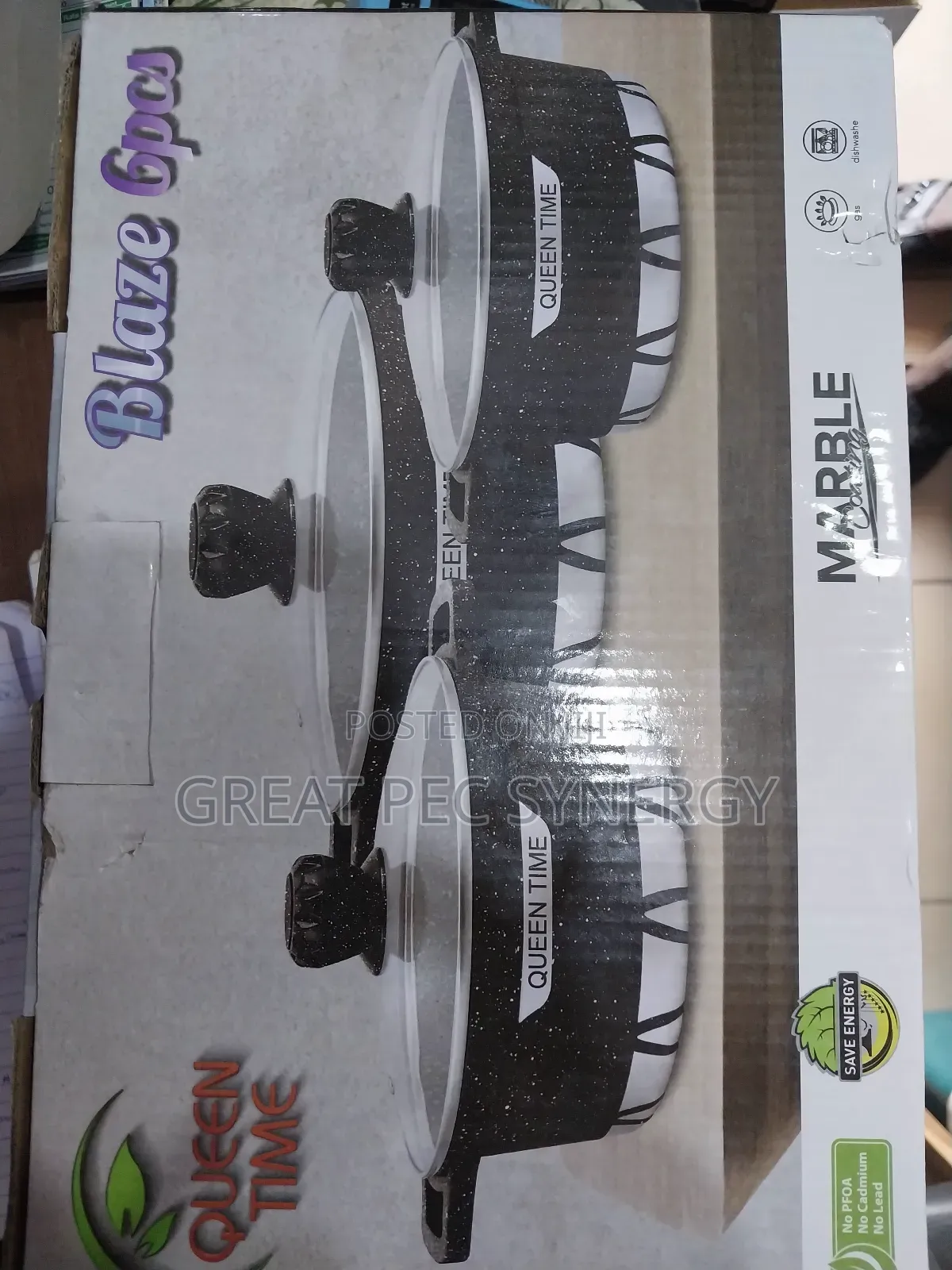 3 Sets of Granite Cookware Set