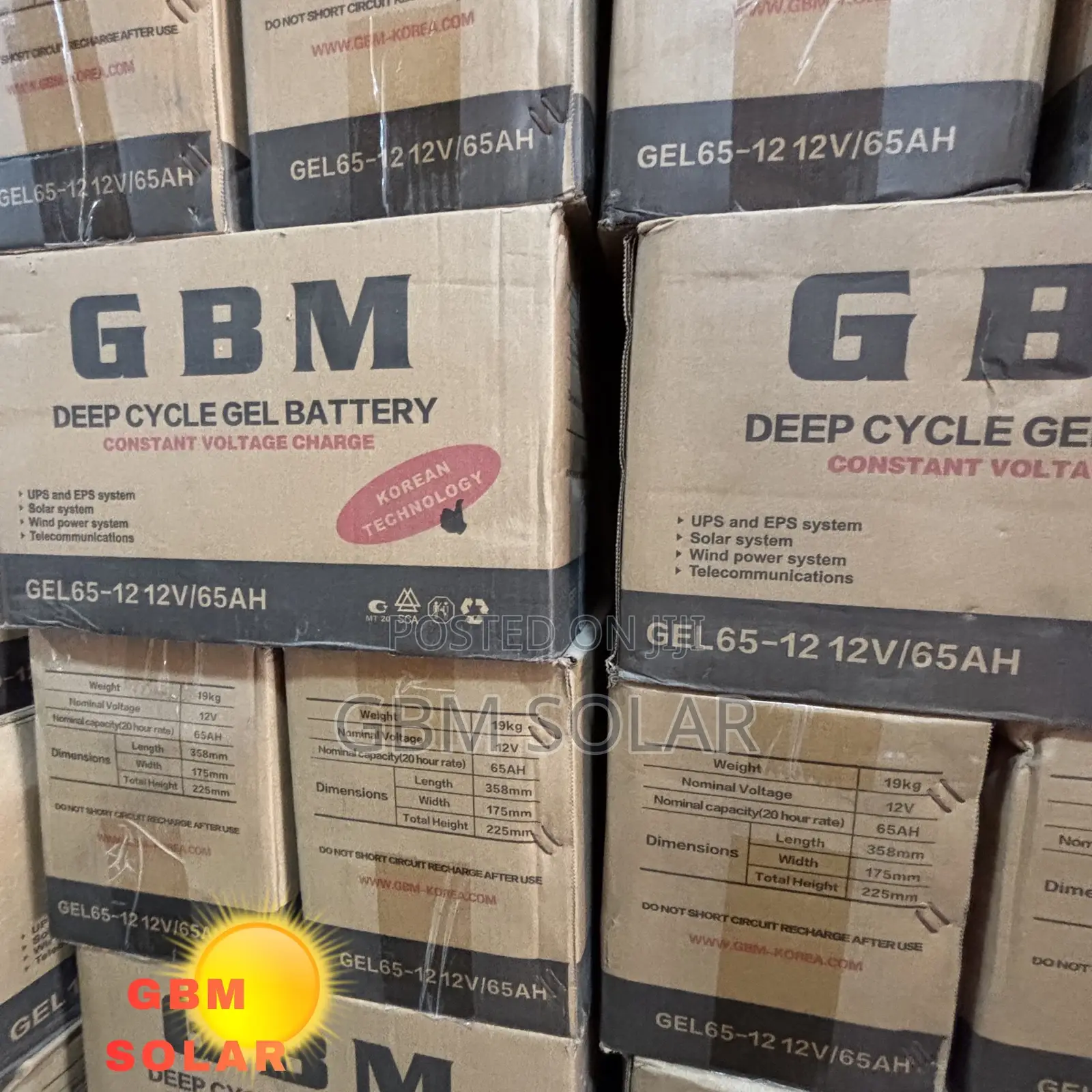 65ah 12v GBM Deep Cycle Battery