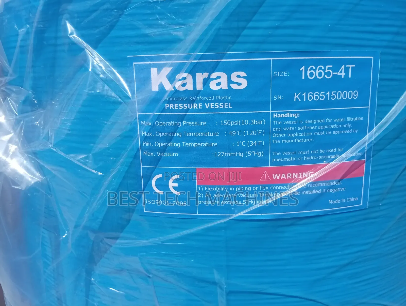 Foreign Fibre Water Treatment Tanks FRP