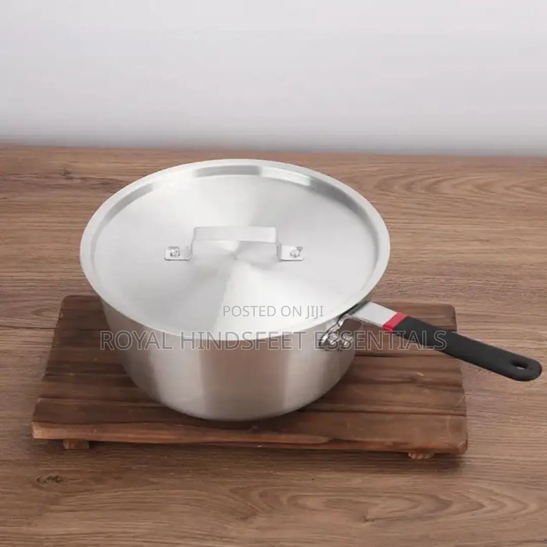 Aluminum Sauce Pot With Induction Bottom and Lid