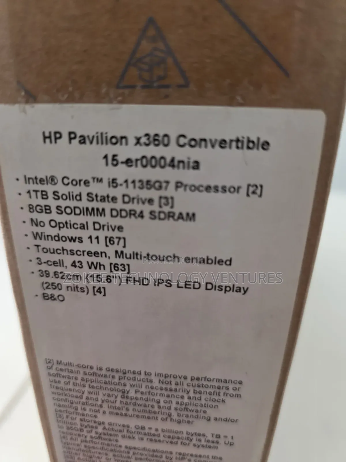 New Laptop HP Pavilion X360 8GB Intel Core i5 SSD 1T