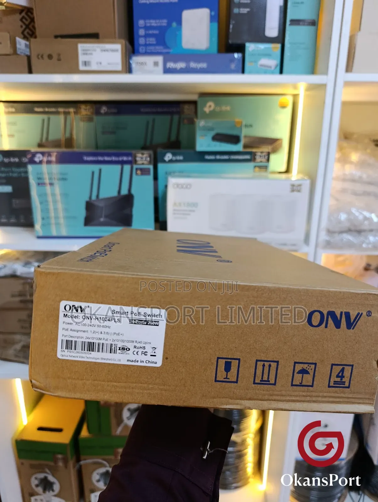 Onv Poe Gigabit Switch 16 24 48 Port Onv-H1016 H1024 H1048 CCTV D-Link