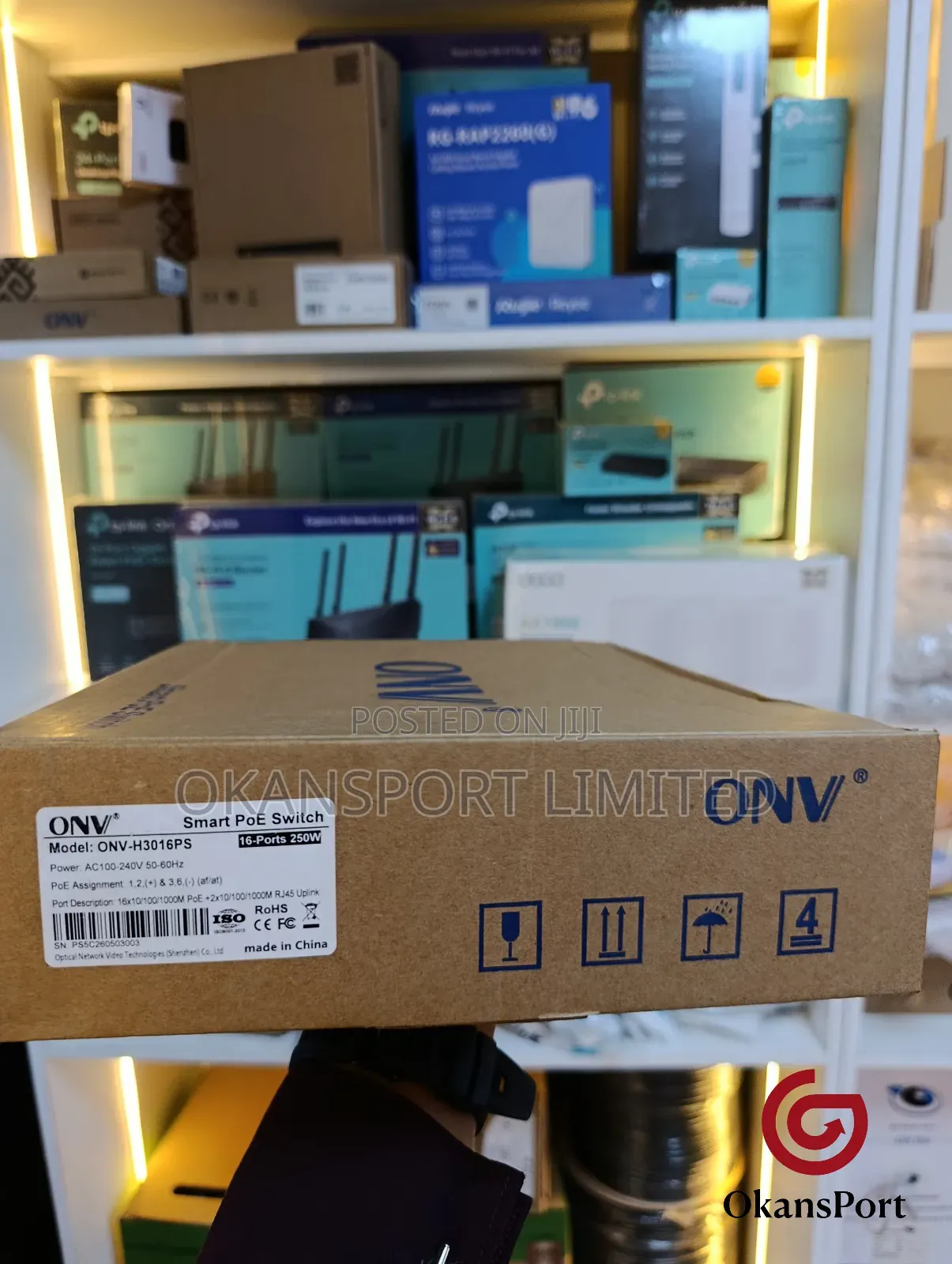 Onv Poe Gigabit Switch 16 24 48 Port Onv-H1016 H1024 H1048 CCTV D-Link
