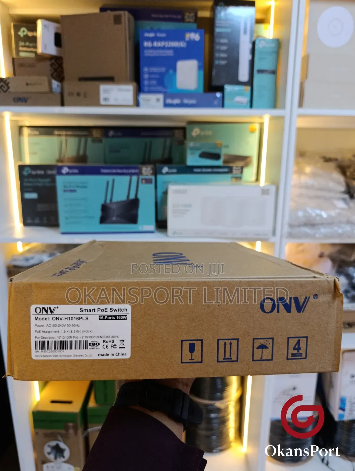 Onv Poe Gigabit Switch 16 24 48 Port Onv-H1016 H1024 H1048 CCTV D-Link