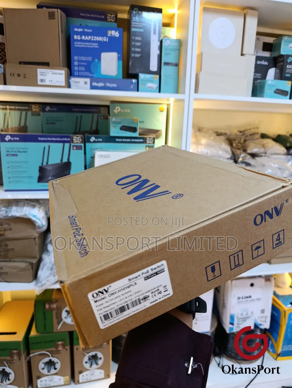 Onv Poe Gigabit Switch 16 24 48 Port Onv-H1016 H1024 H1048 CCTV D-Link