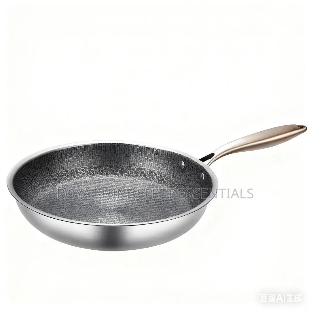 304 Quality Stainless Steel Honeycomb Non Stick Fry Pan