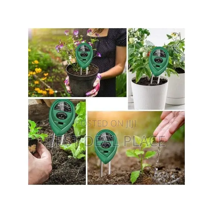 Soil Ph Meter 3-in-1 Soil Tester Moisture, Light, Hydroponics Analyzer