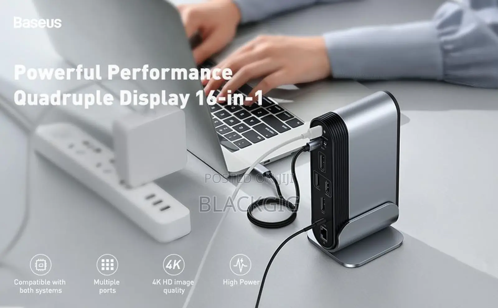 16 in 1 Typec Usb Docking Station Workstation Hdmi Rj45 Tf Card Vga