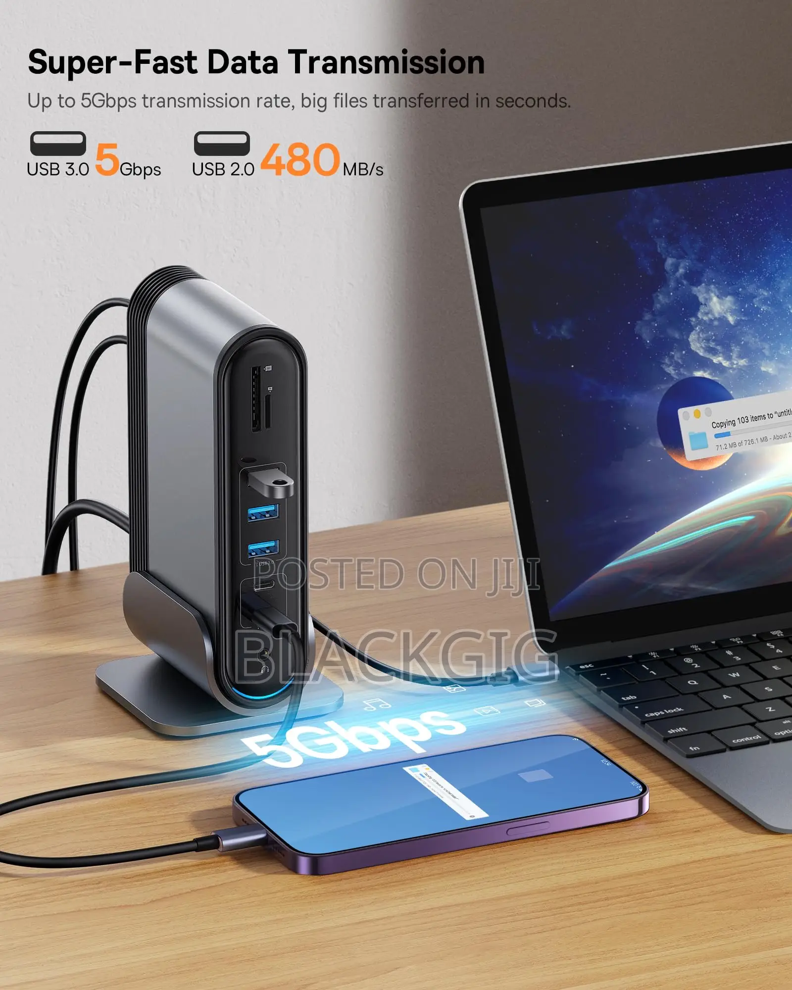16 in 1 Typec Usb Docking Station Workstation Hdmi Rj45 Tf Card Vga