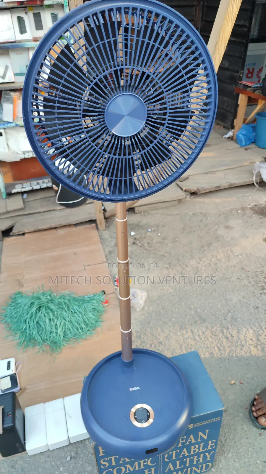 Portable, Rechargeable Pedestal Fan