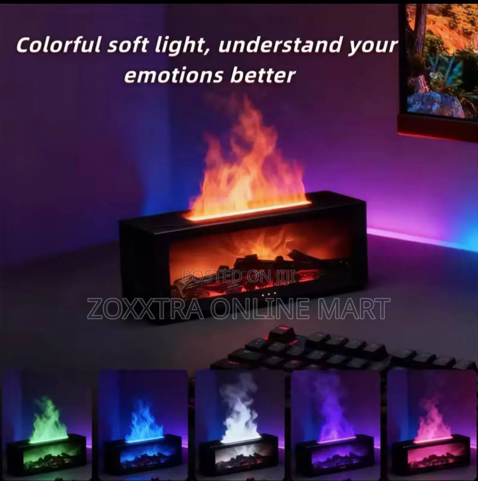 Fireplace Imitation Flame Humidifier/Diffuser