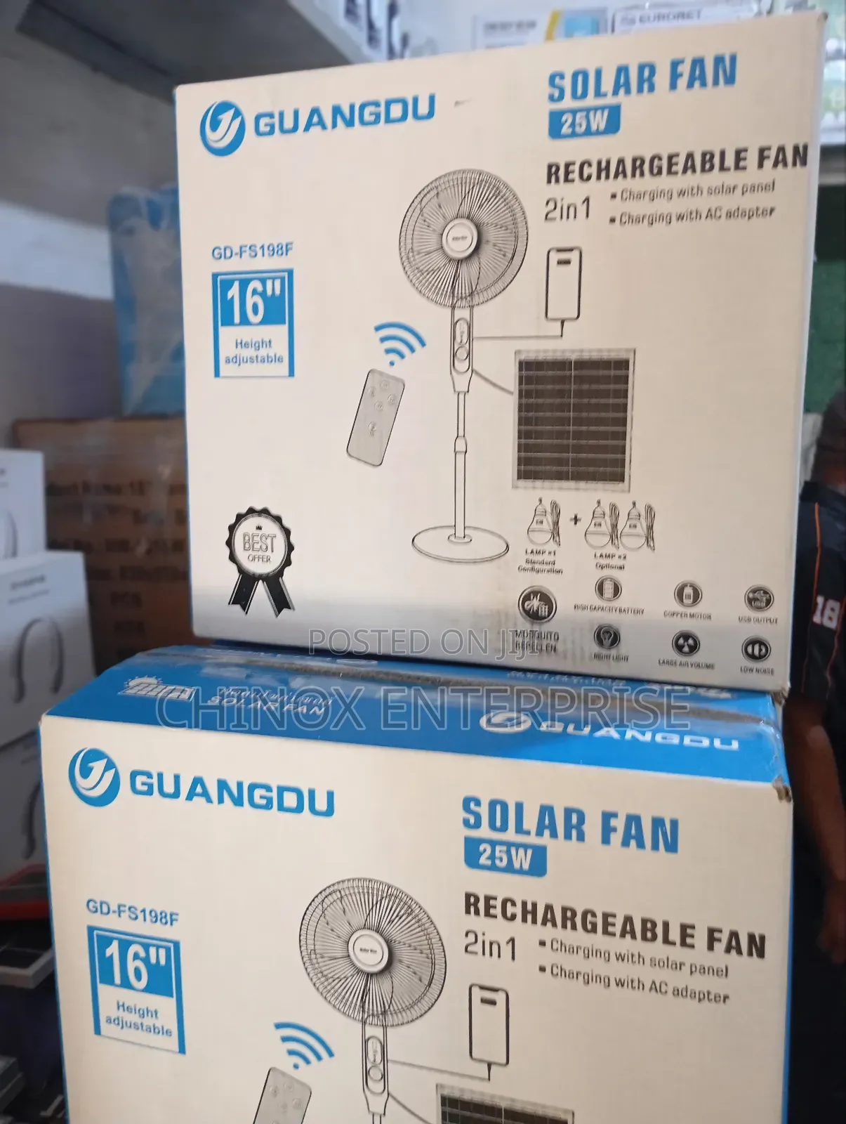 16 Inch Solar Fan