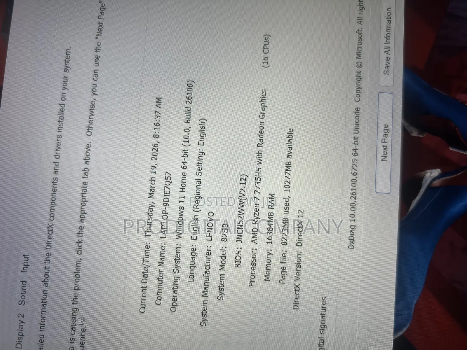 Laptop Lenovo Ideapad Gaming 3 16GB AMD Ryzen 7 SSD 512GB