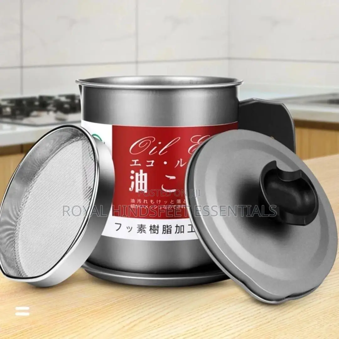Stainless Oil Filter Storage Pot