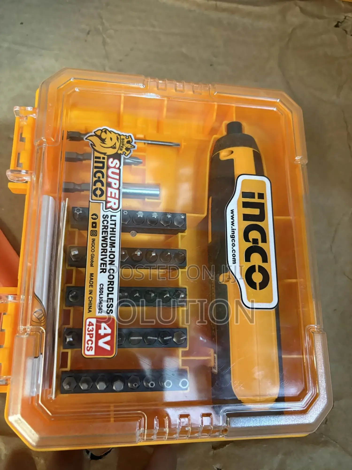 Lithium-ion Cordless Ingco Screwdriver