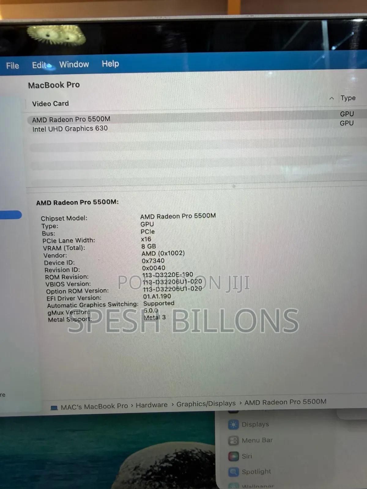 New Laptop Apple MacBook Pro 2019 64GB Intel Core i9 SSD 512GB