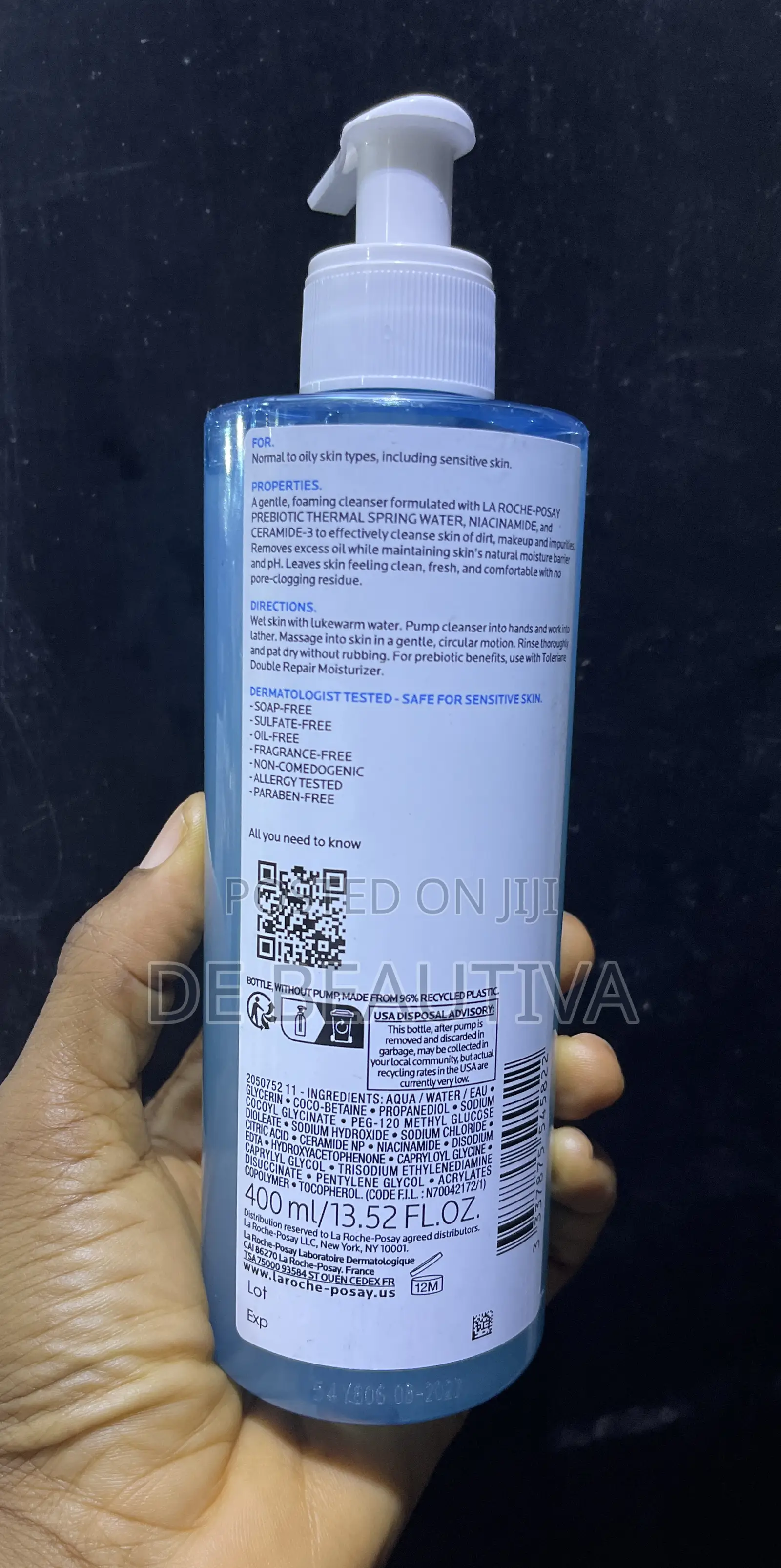 La Roche-Posay Toleriane Purifying Foaming Cleanser – 400ml Original