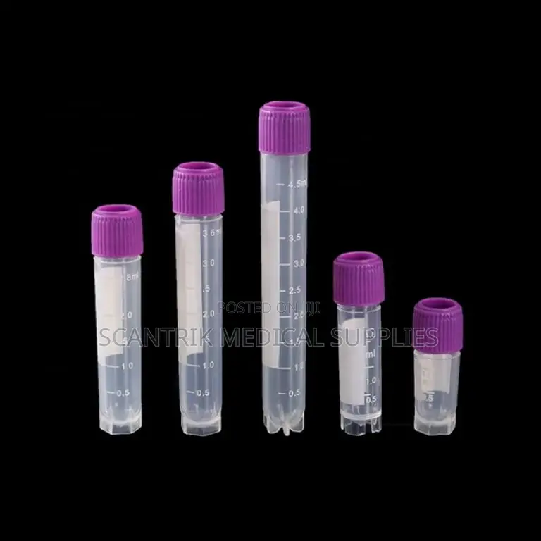 Cryotube With Internal Cap for High-Security Laboratory Storage