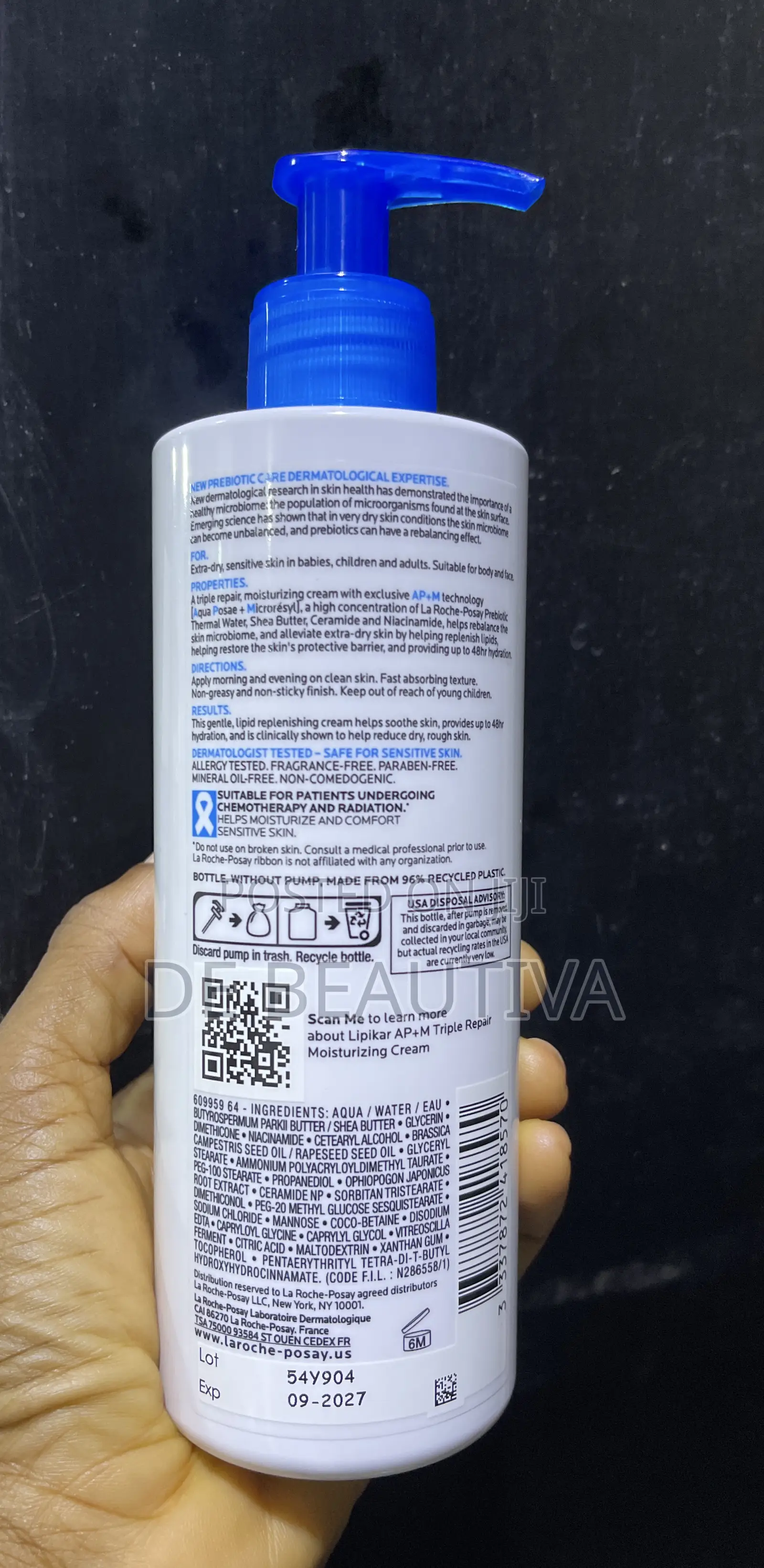 Roche-Posay Lipikar Ap+M Triple Repair Cream – 400ml