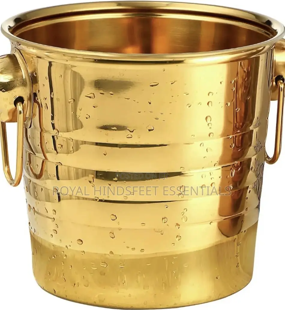 Stainless Steel Gold Wine Bucket