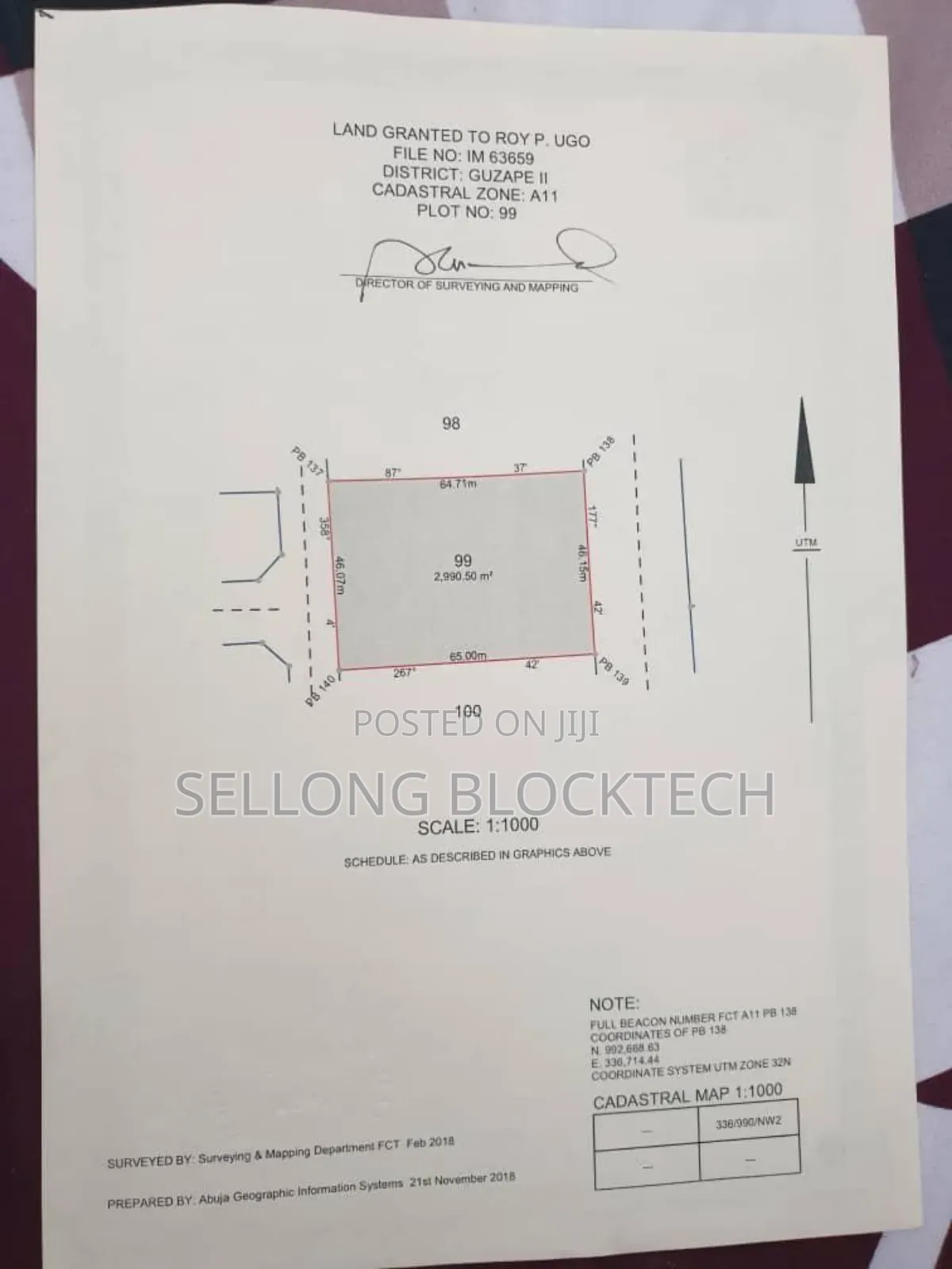 Land of Size 2990 SQM