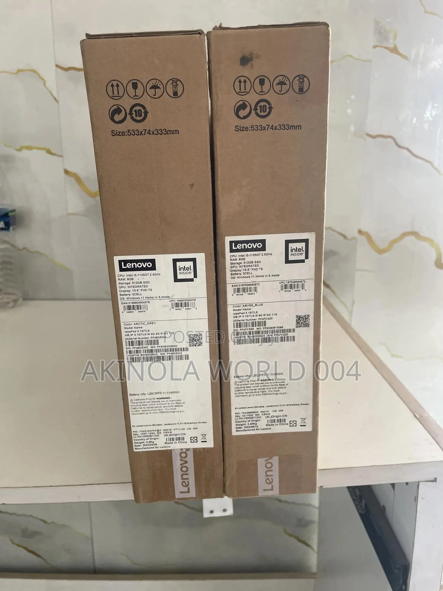New Laptop Lenovo Ideapad 3 8GB Intel Core i5 SSD 512GB
