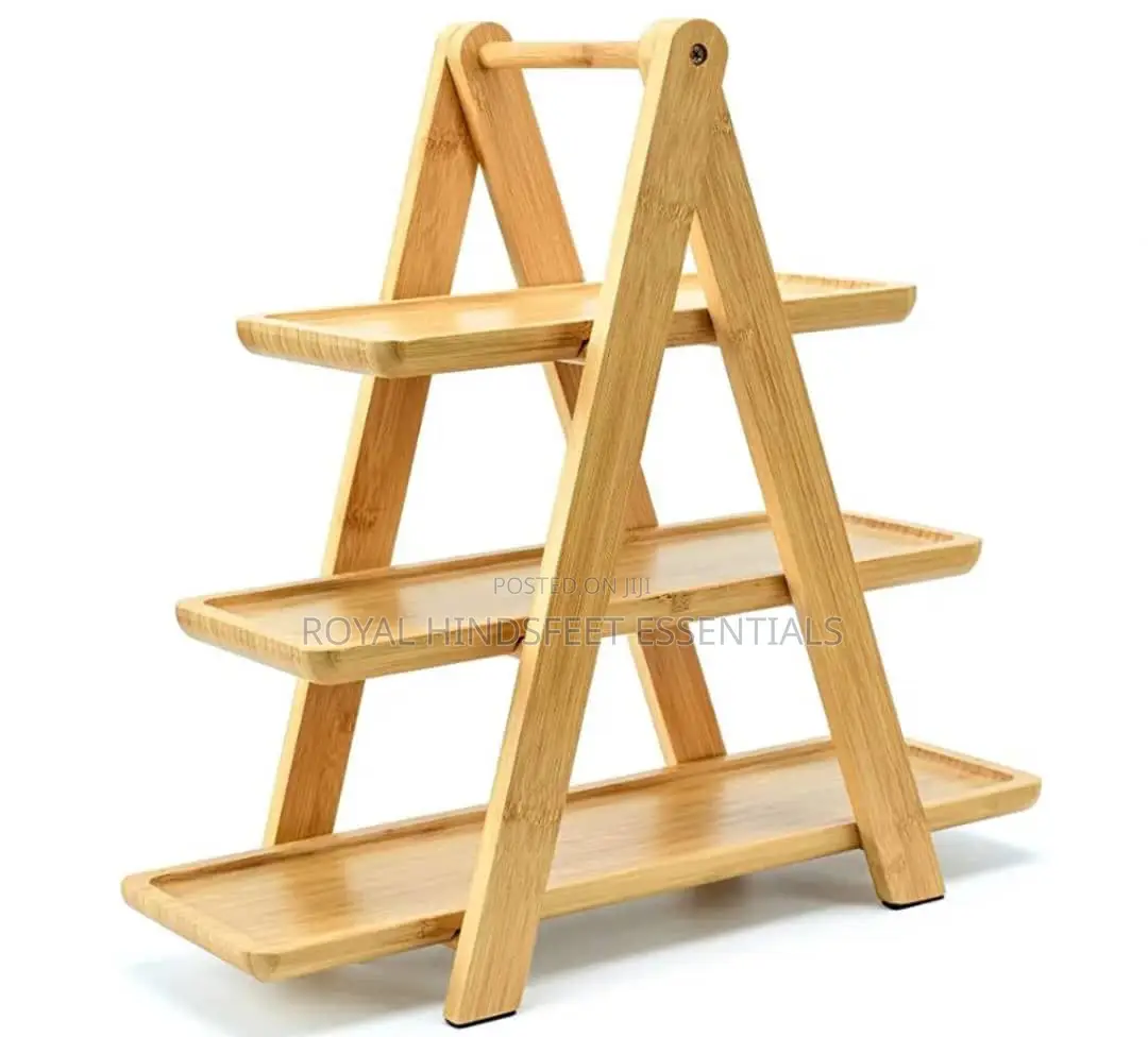3tier Bamboo Fruit and Vegetables Storage Kitchen Rack
