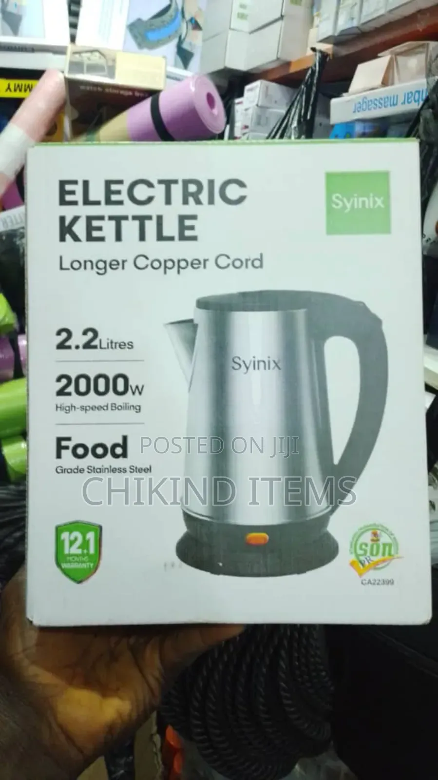 Syinix Electric Kettle 2.2liters