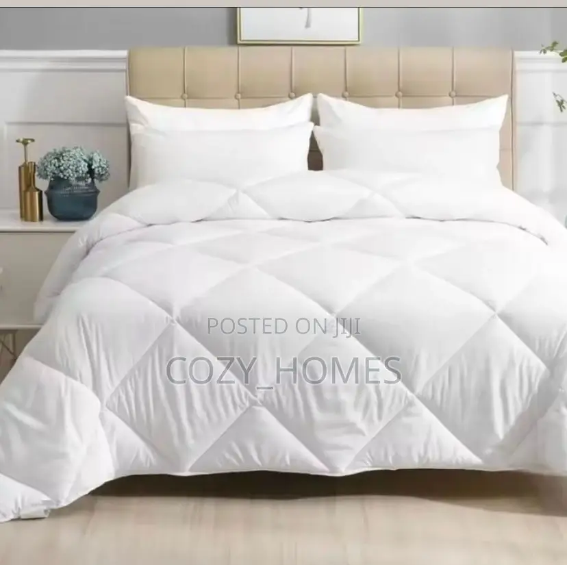 Duvet Bedsheets Set White – 100% American Cotton Bedding (4x6)