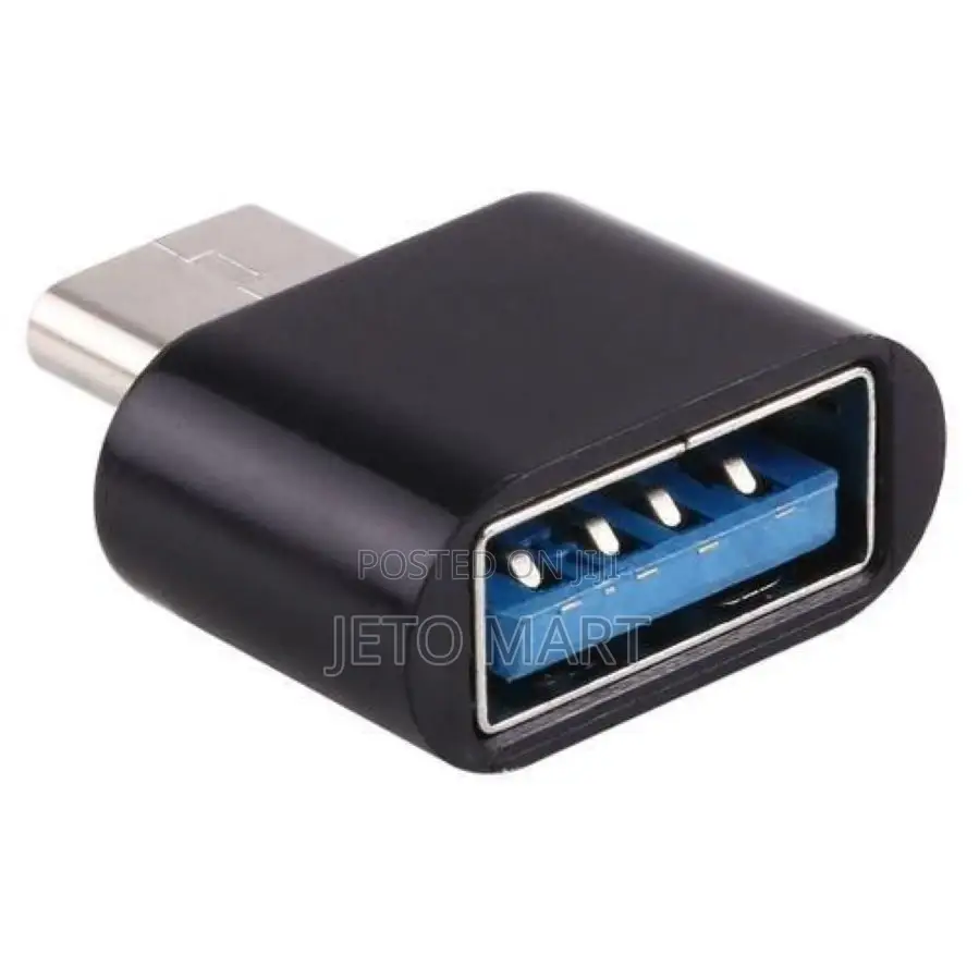 Usb Type-C Male to Usb 2.0 Female Charging Adapter(Black)