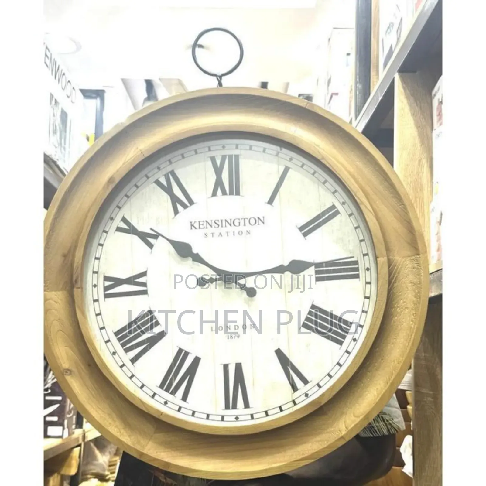 Kensington Station London Wall Clock 『61cm Metal Frame Wall Clock』