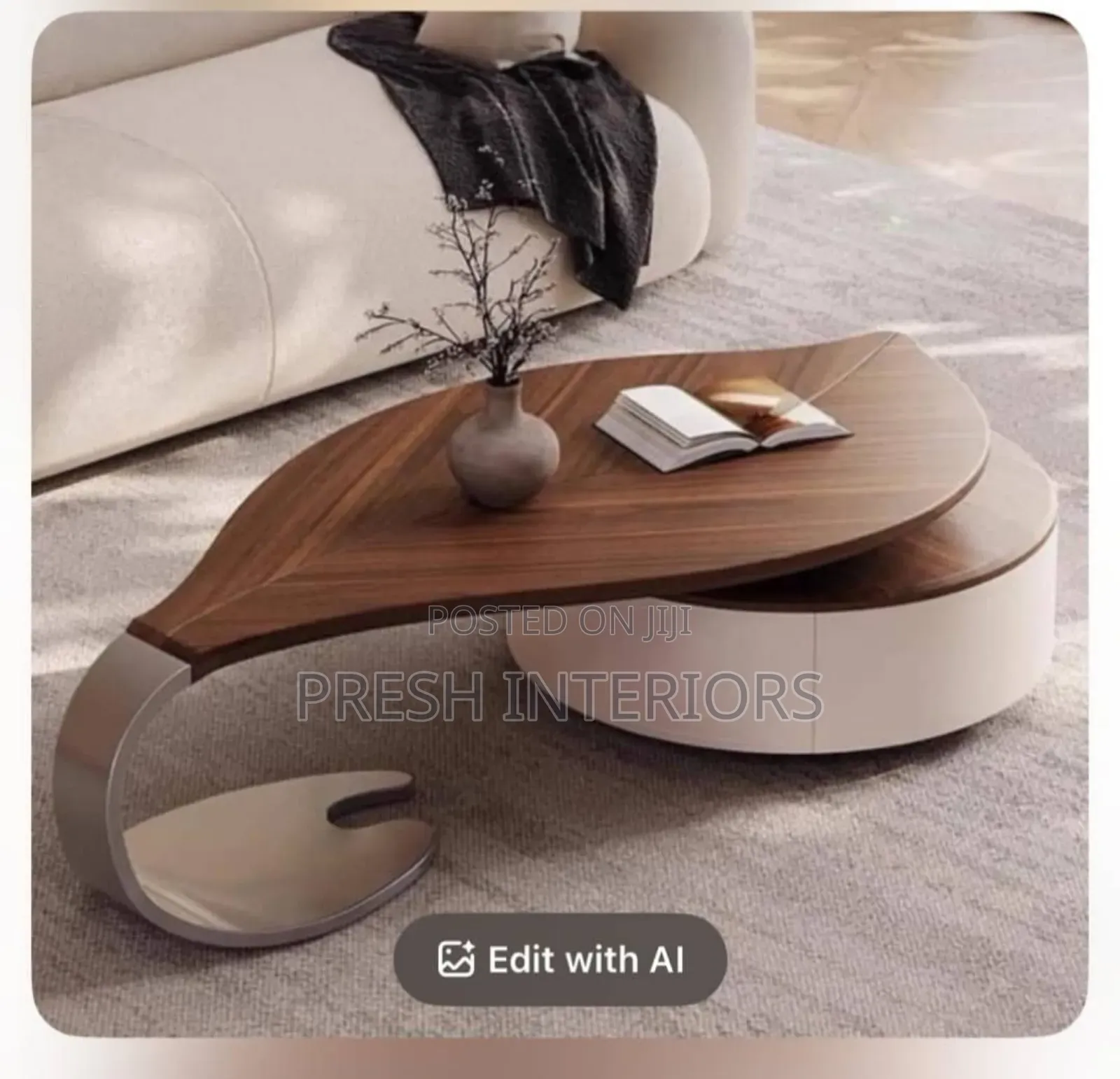 Leaf Wooden Center Table