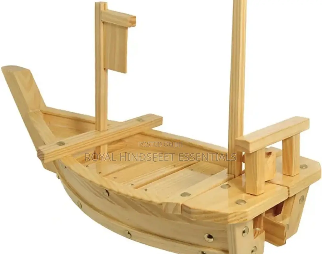 50cm Wooden Serving Boat Platter.