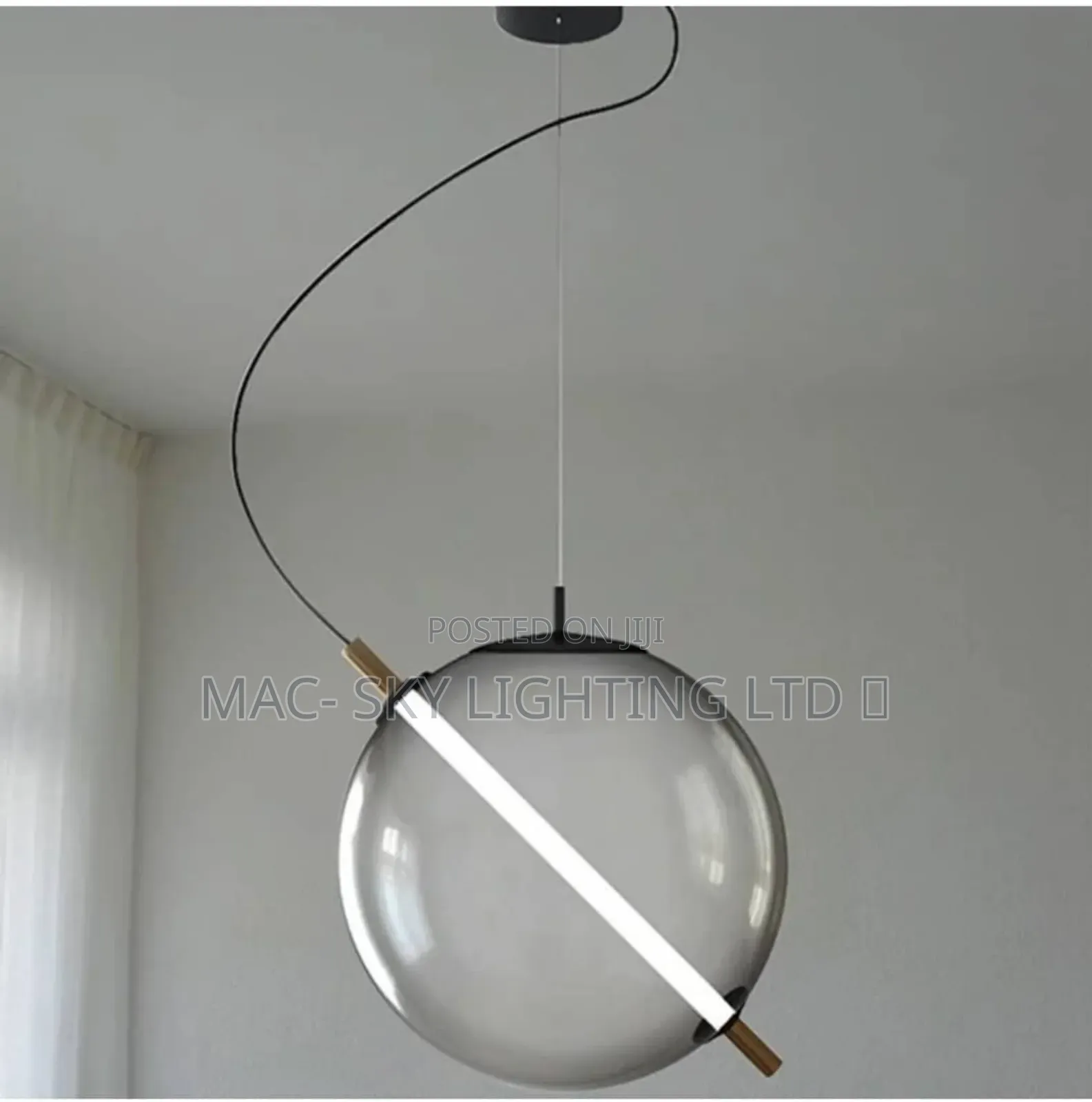 Led Glass Pendant Light