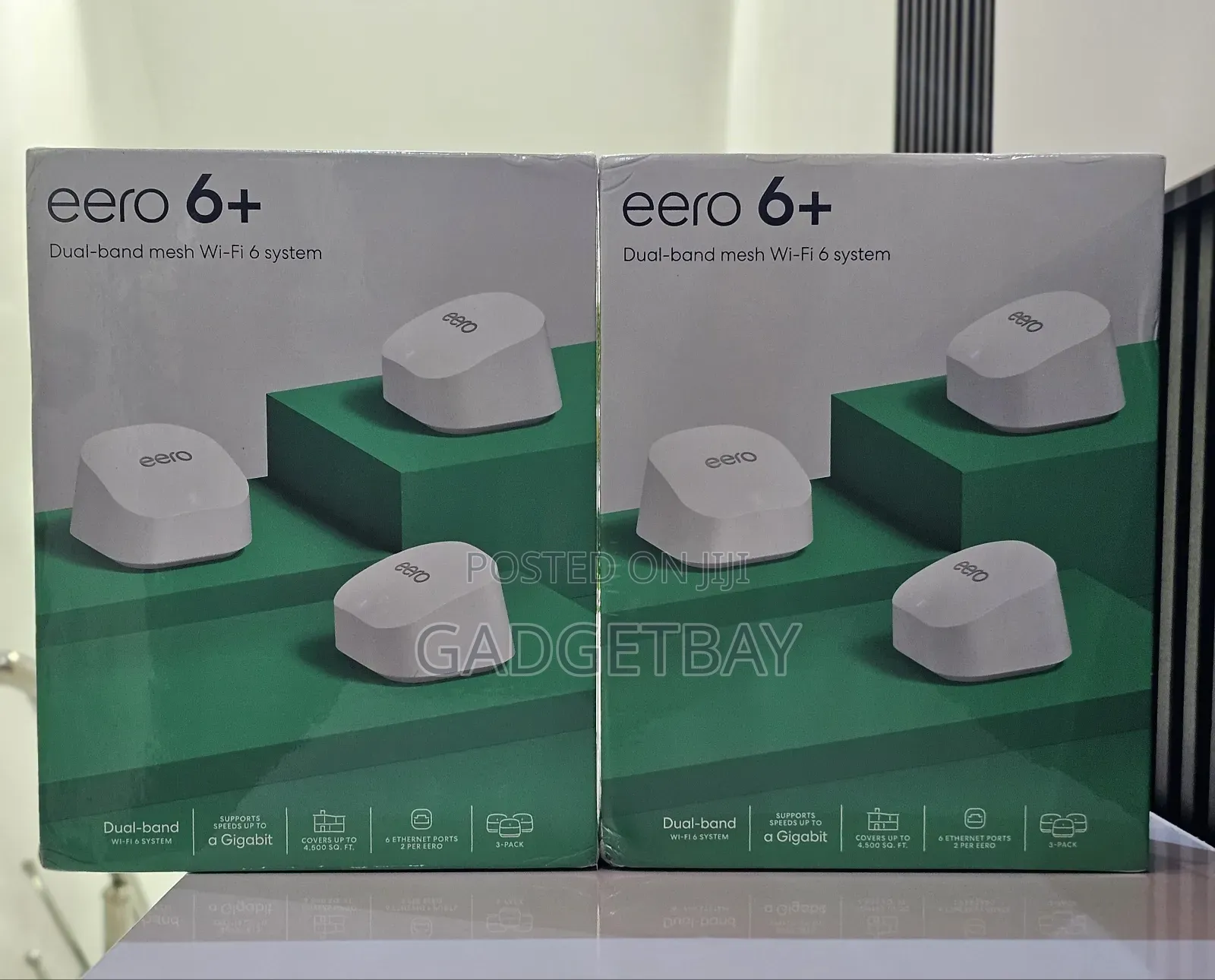 Amazon Eero 6+ Tri-Band Gigabit Wifı 6 Mesh Router (3 Pack)