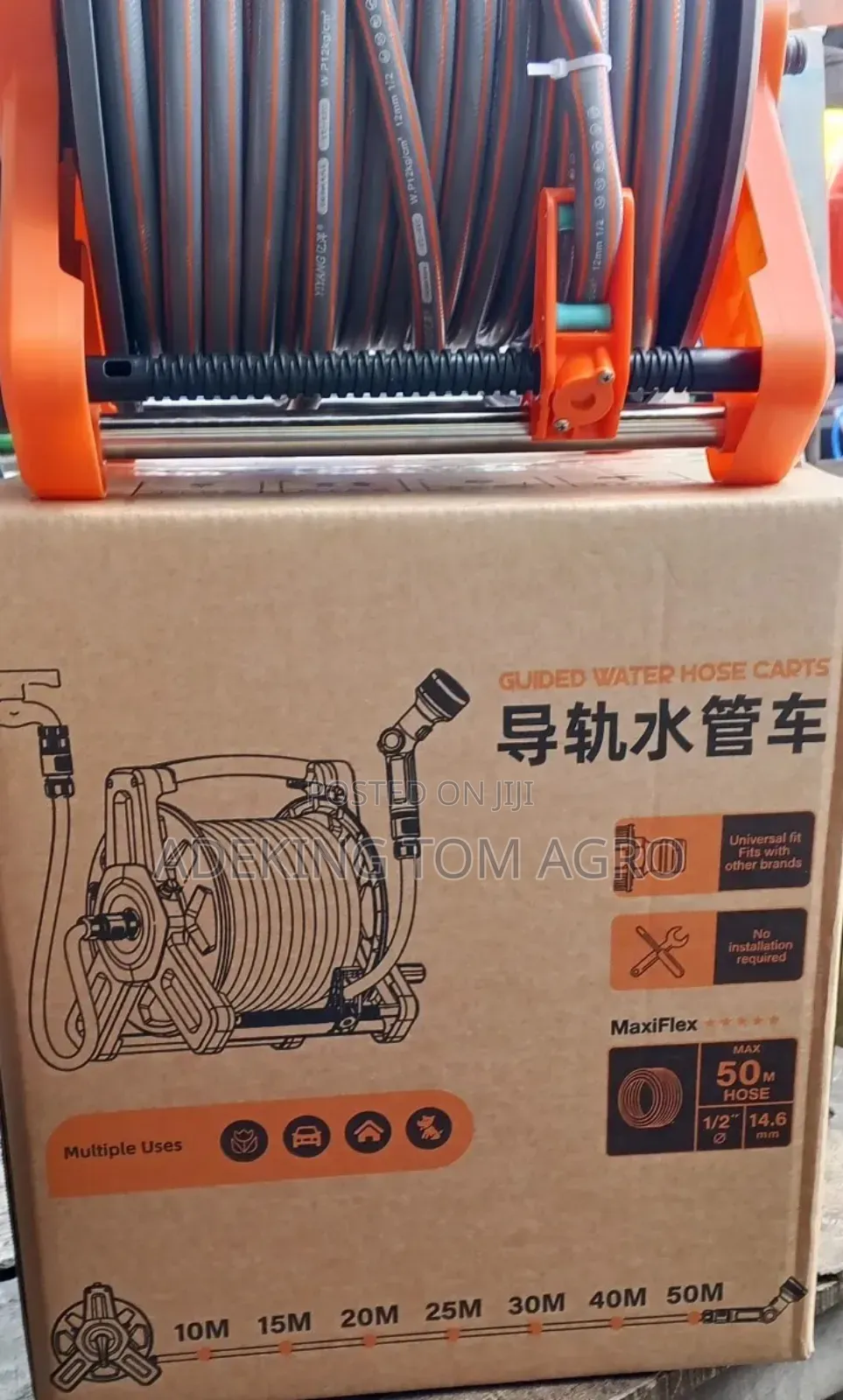 Strong 50meters Hanging Hose Reel