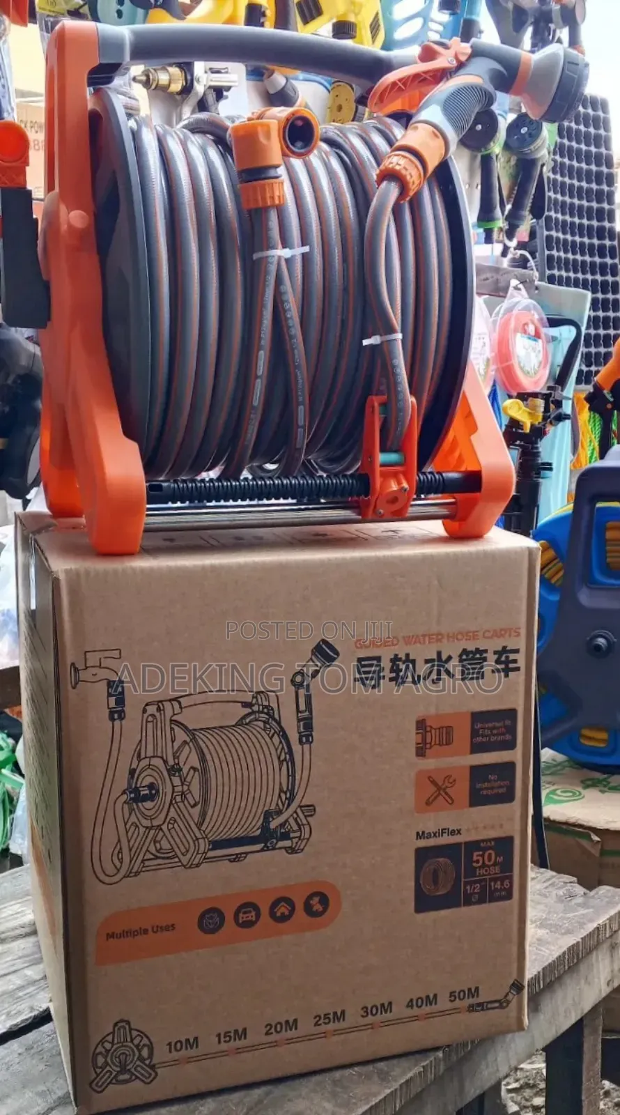 Strong 50meters Hanging Hose Reel