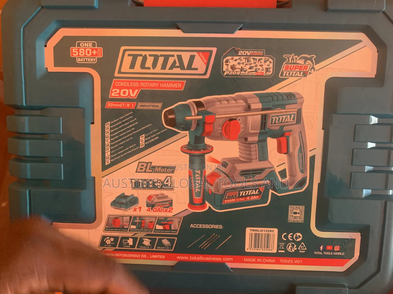 Total Trhli202287 20v Cordless Rotary Hammer