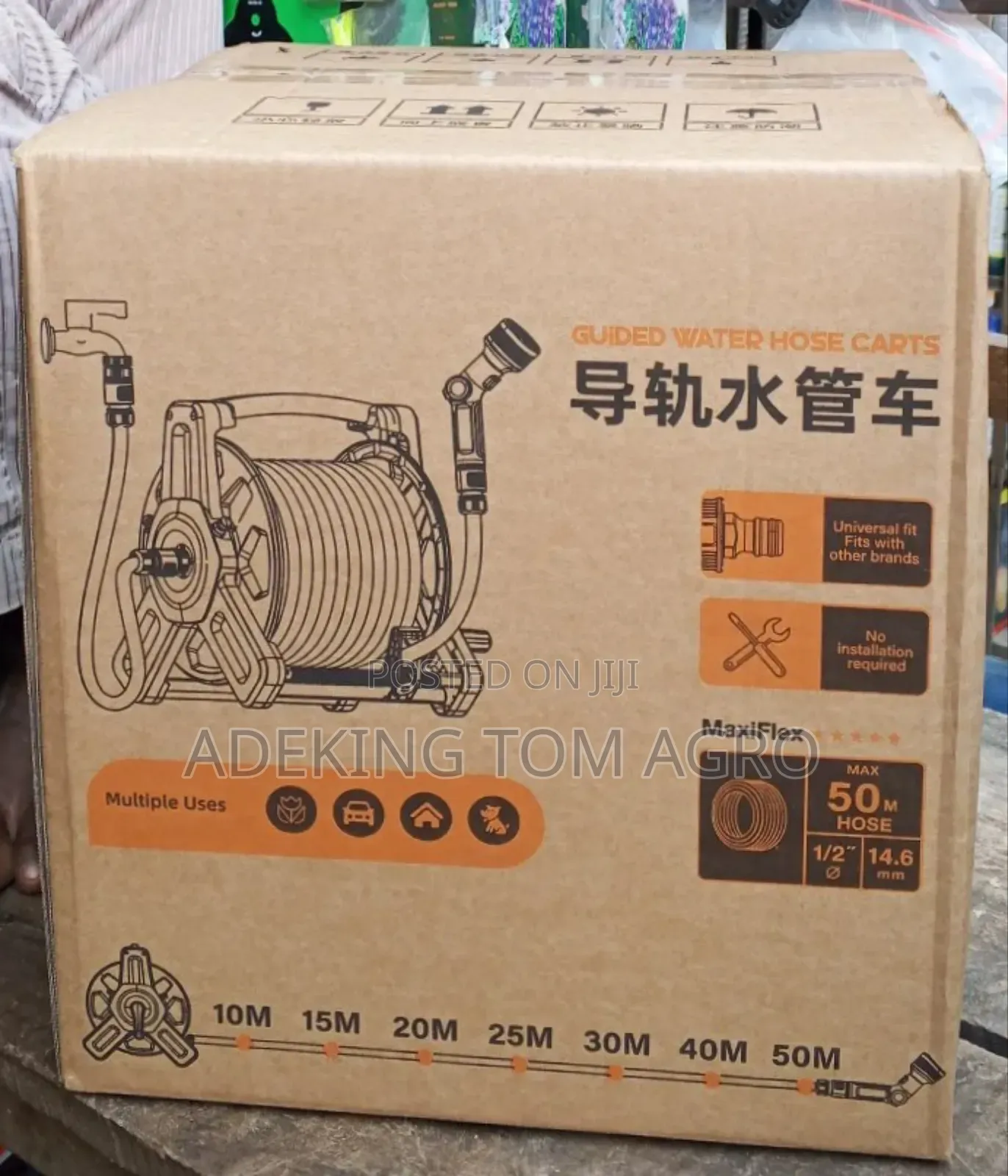 Strong 50meters Hanging Hose Reel